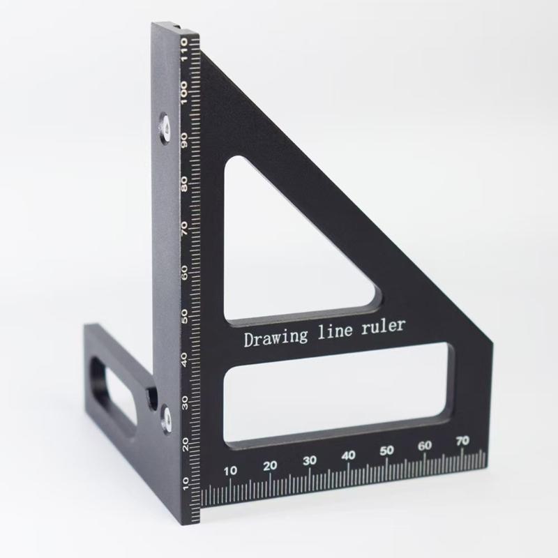 Portability Angles Scribers Tool MultiFunctional Ruler 45/90Degree Marking For Professional Woodworking Construction Use