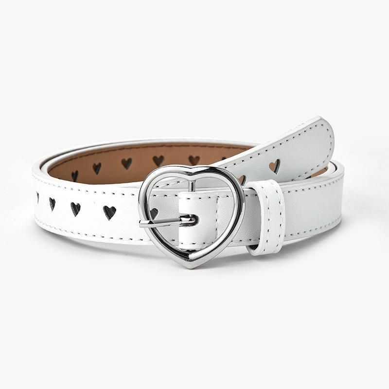 Cowhide Elegant Twolayer Womens Belt Trendy Korean Style For Students Young
