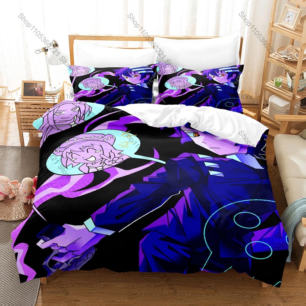 Soul Eater 3PCS Bedding Set, Duvet Cover + 2 Pillowcases, Classic Anime Print Soft Microfiber for Manga Fans Bedroom Decor