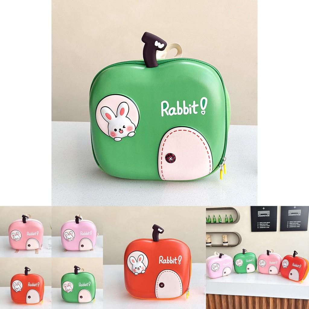 Lightweight And Stylish Fruity Apple Backpack For Kids Soft Oxford Fabric For Daily Use