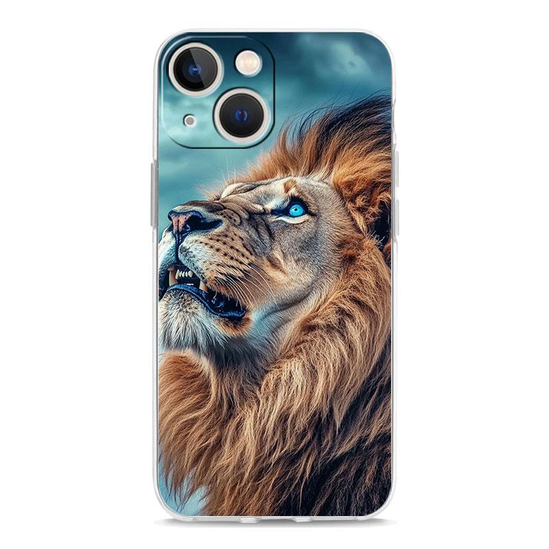 Phone Case For iPhone 17 Cases iPhone Air 16 15 12 13 14 Pro Max 15 Plus 16Pro iPhone11 Clear Soft Cover Lion King Animal