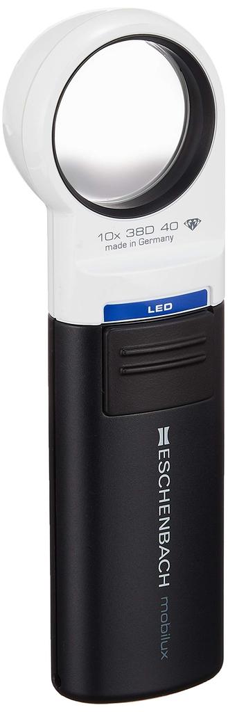 Eschenbach mobilux LED mobase LED Wide Light Magnifier Dedicated + & Stand, 35mm (10x Magnification), 1511-10M