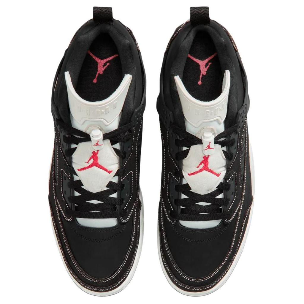Jordan Spizike Breathable Low top Vintage Basketball Shoes Unisex Black White IR2012-001