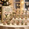 Festive Party Supplies 2026 Hummingbird Advent Calendar, 24-Day Acrylic Ornament Set with Bird Figure Holiday Favors Countdown, Christmas Tree Hanging