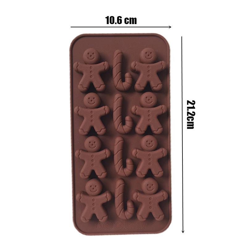 Cake Baking Molds High Temperature Resistant DIY Cookie Mold Christmas Shaped Silicone Chocolate Mold