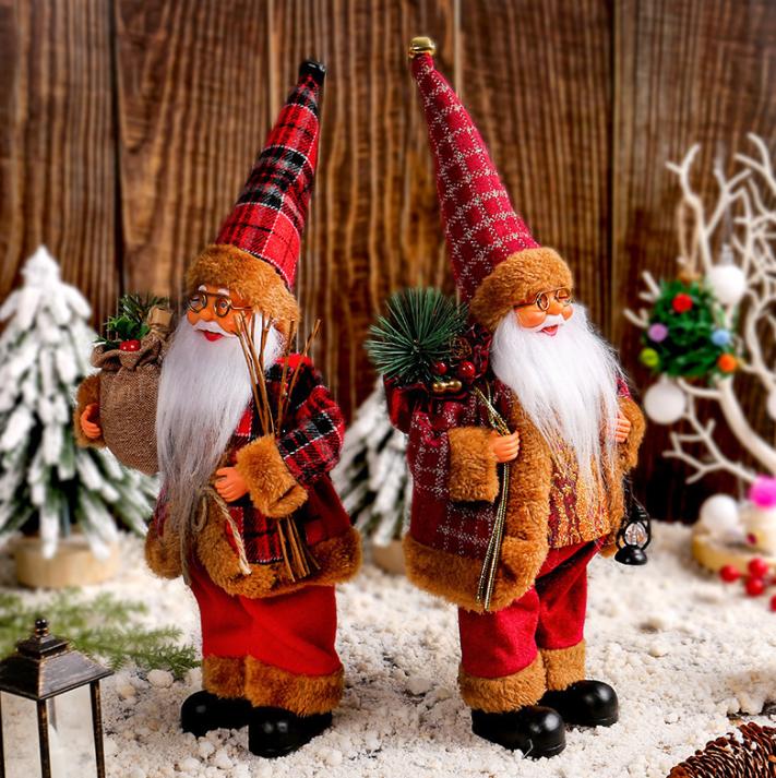 Decor New-Year Goods Santa Claus Christmas Doll Home Decoration Merry Christmas Kids Gift
