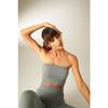 Fitseamless Seamless Ribbed Strapless Padless Bra Top