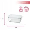 FOOD CONTAINER 3x Set of Rectangular Containers LUNCHBOX For Work Lunch