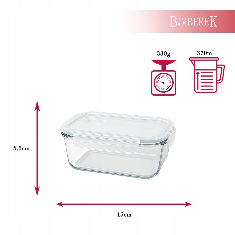 FOOD CONTAINER 3x Set of Rectangular Containers LUNCHBOX For Work Lunch