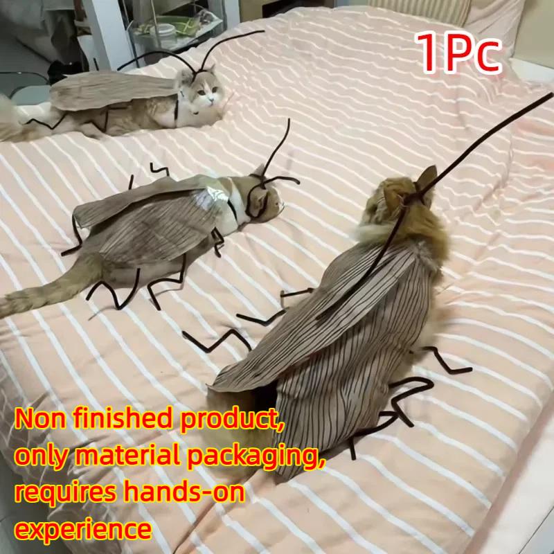 Реалистичный Костюм Таракана для Кошки со Съемными Крыльями | Забавная Одежда Таракана для Кошки | Косплей Наряд Набор Материалов для DIY