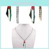 Stainless Steel Fashionable Map Pendant Necklace For Cross-border E-commerce