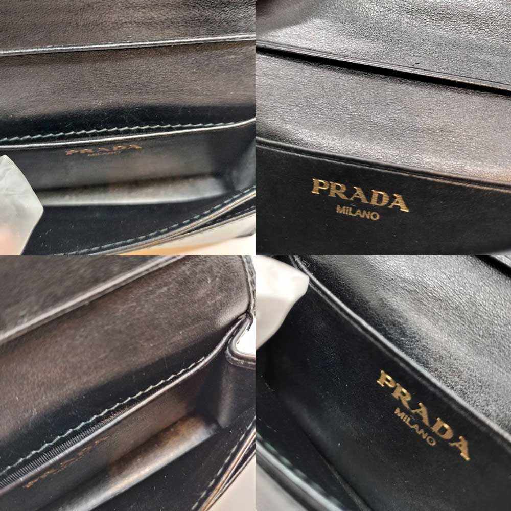Used PRADA Card CaseCard Case leather Women