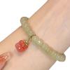 Persimmon-themed Luxurious Hetian Jade Beaded Bracelet for Women, New Niche Design, Perfect for Best Friends