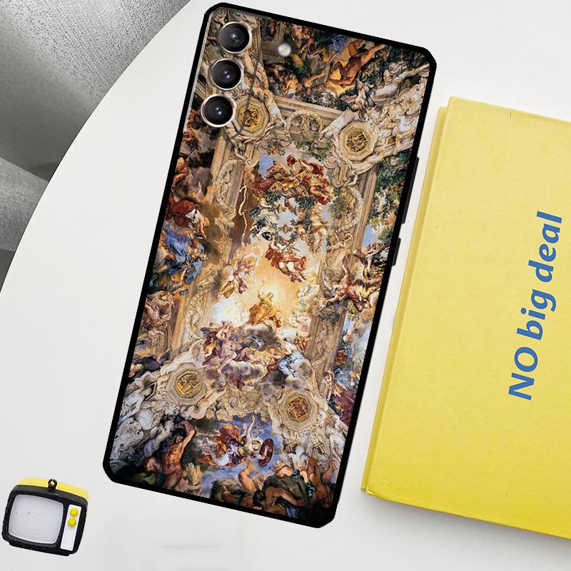 Michelangelo Art Phone Case For Samsung Galaxy S25 Ultra S20 S21 S22 S23 Plus S24 Ultra S9 S10 S25 FE Cover