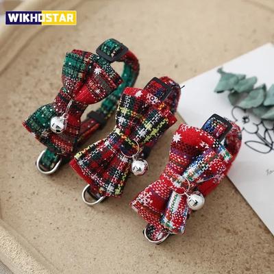 Neujahr Weihnachtsdekorationen Weihnachten Miniaturhunde Katze Glockenhalsbänder Frohe Weihnachten Natal Noel Geschenke 2023 Navidad Xmas