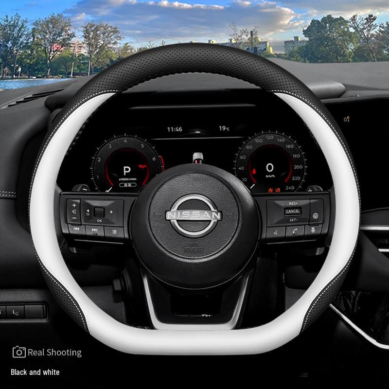 Ultra-Thin Non-Slip Steering Wheel Cover for 2024 Nissan Land Cruiser Interior Enhancement