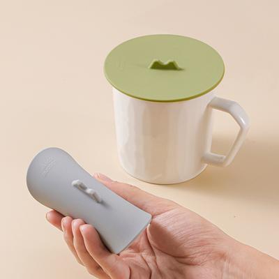 Becherdeckel aus Silikon, mehrfarbig, flexibel, für Tassen, Deckel für heiße Tassen, Untersetzer für Kaffee und Tee, temperaturbeständig, staubdicht, auslaufsicher, Becherdeckel