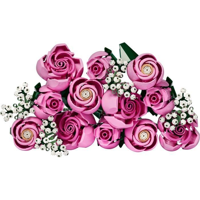 Construction Set - LEGO - 10374 - Bouquet of Pink Roses - 12 Pieces - For Adults