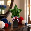 4th of Artificial Plant Pot with Star and - Patriotic Independence Day Centerpiece Decoration