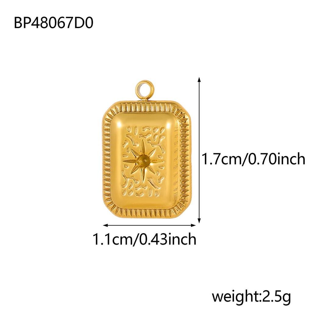 Stainless Steel Multi-Series Pendants: High Heels, Seashell, Starfish for Necklace & Bracelet Crafting
