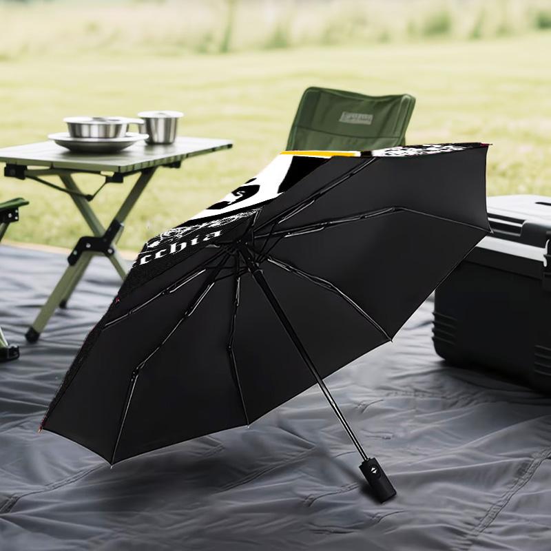 1PC Juventus Football Club Printed Umbrella Folding umbrella, automatic umbrella 8-Frame for Travel, camping Fan gifts Christmas Gifts