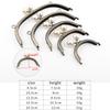 8.5CM~20.5cm Purse Frames Metal Kiss Clasp Handle Bag Bronze Metal Kiss Clasp Lock Frame Pearl Head Knurling Semicircle KZ151324