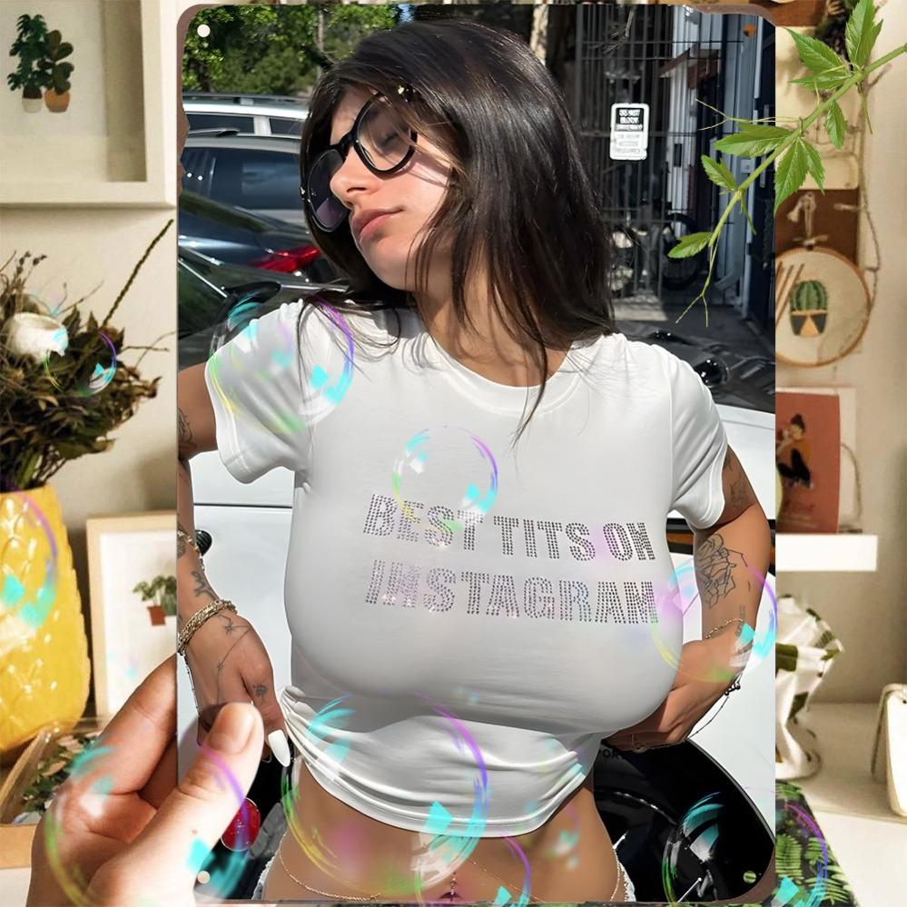 

Brand Funny Metal Sign Best Boobs On Instagram 2D Aluminum Wall Art - Waterproof Dustproof Home Bar Cafe Decor 20x30cm（7.8x11.8inch）