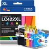 Compatible Ink Cartridge - GATO NEGRO - LC422XL - Pack of 4 - High Capacity - Multi-Coloured