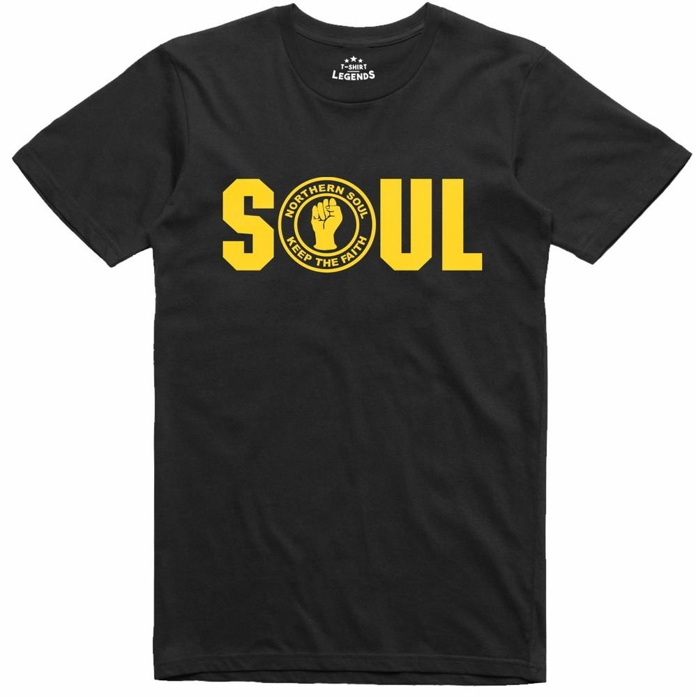 Northern Soul Soul Logo Music Unisexs Regular Fit Cotton TShirt