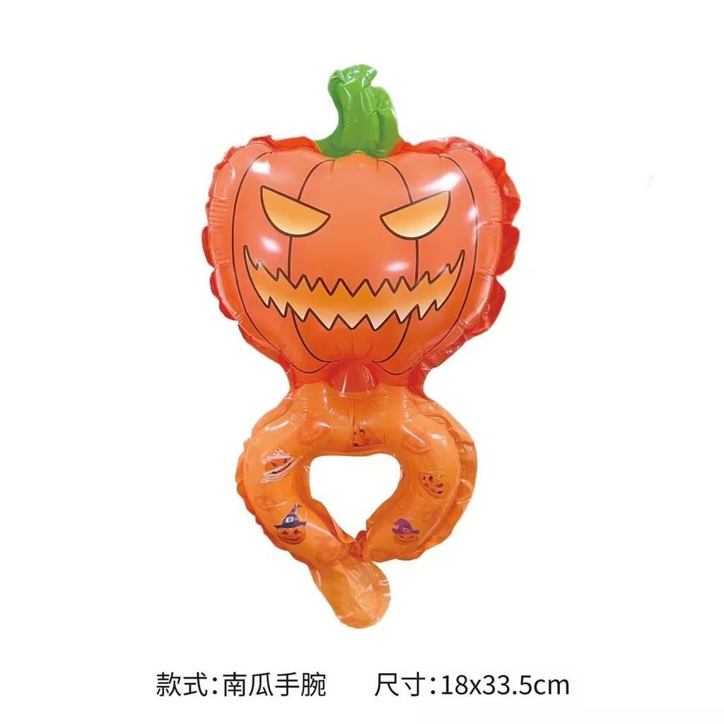 Halloween New Special-Shaped Medium Stick Baton Pumpkin Ghost Spider Holding Aluminum Film Funny Party Balloon