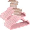 Plastic Suede Baby Clothes Hangers With Nonslip Design For Kids Storage And Organization