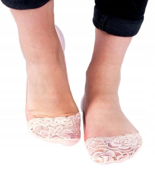 Ballerina Socks, Low Socks, LACE PATTERNS, YO! Pink 36/40 Ł007i