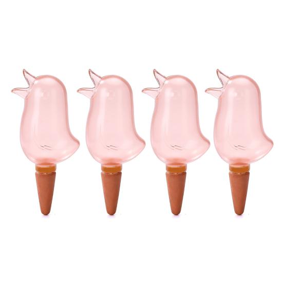 1/2/3/4Pcs Self-Watering Plant Bulbs Bird Design Slow Release Indoor Plant Automatic Watering System Plant Waterer Plant Watering Tool