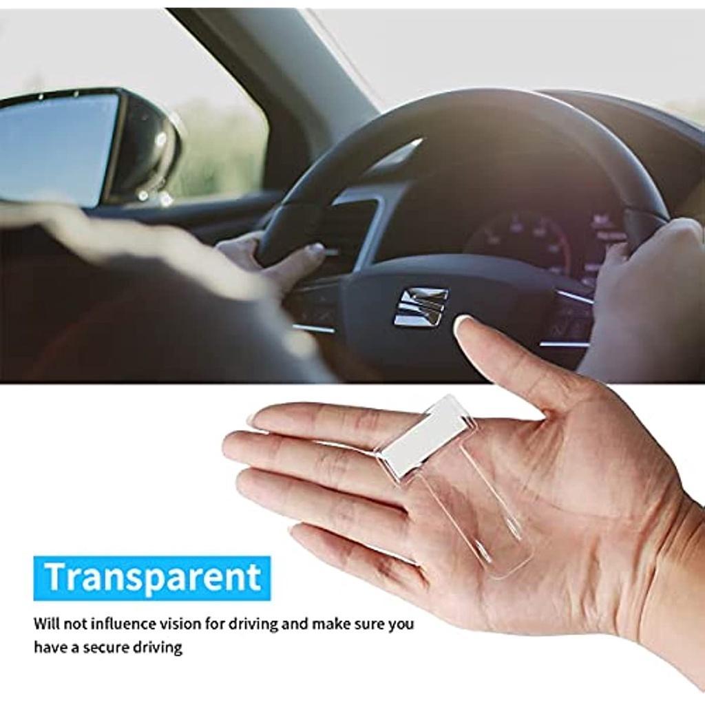 Ticket Holder Car Pack Of 6 Transparent Car Holder Clip Parking Permit Holder Windscreen Self-Adhesive Tickets Clips For Parking Permit