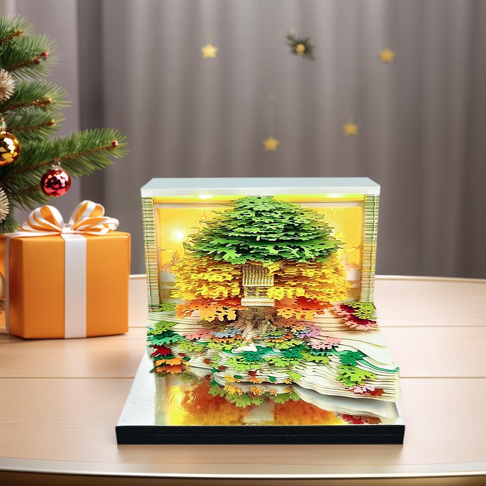 Time Piece Calendar 2026 Desk Calendar 3D Calendar 2026 3D Memo Pads Calendar Christmas Gift for Colleague Friend Desktop Decor