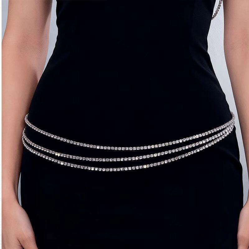 Bohemian Ethnic Style Waist Chain Body Chain Women'S Personality Retro Metal Engraved Belt Dress Coat Accessories
