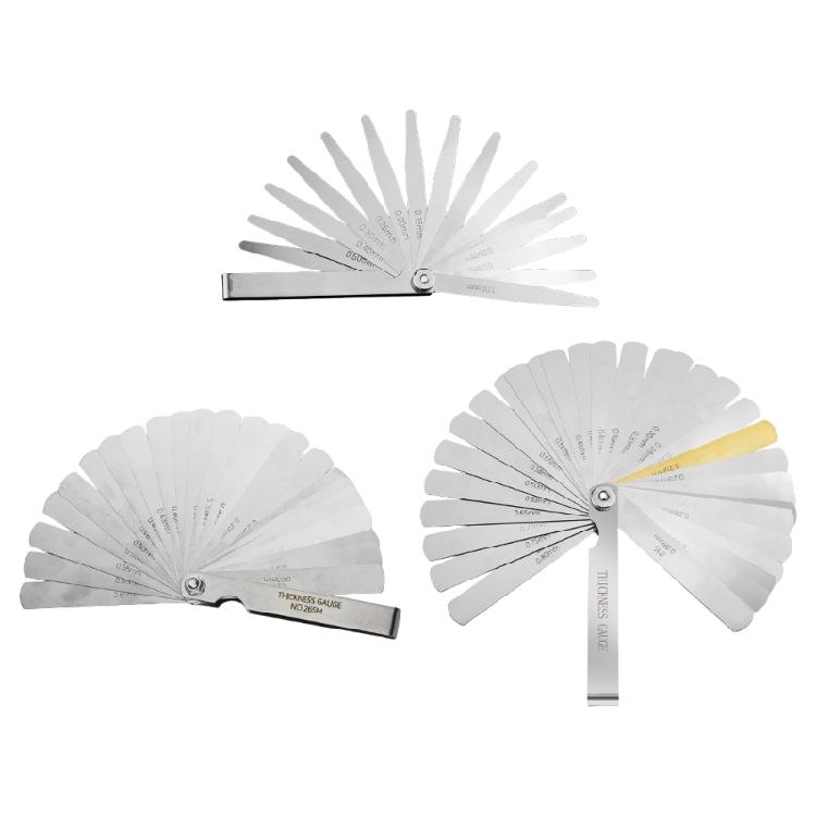 High Durability Stainless Steel Feeler Gauge Set with Double Scale Marking for Precise Tasks in Engineering and Repair