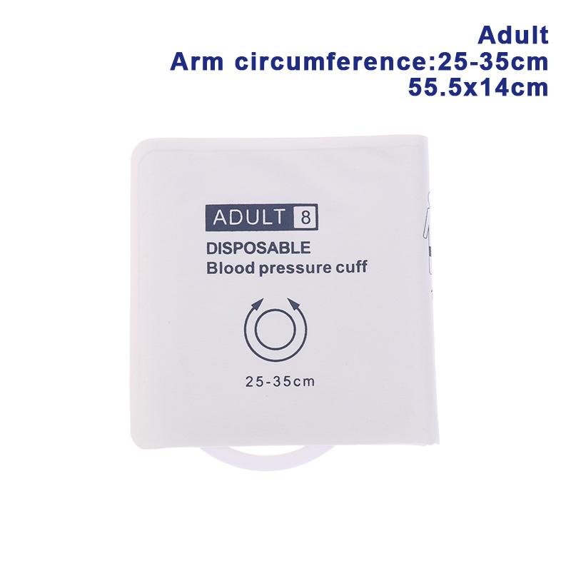 Disposable Large Adult Infant Child Arm Blood Pressure Cuff Without Bladder Single Tube Non Woven Fabric Composite Material