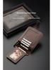 Men's Retro Simple Multi-Card Slot Polyester Zipper Wallet