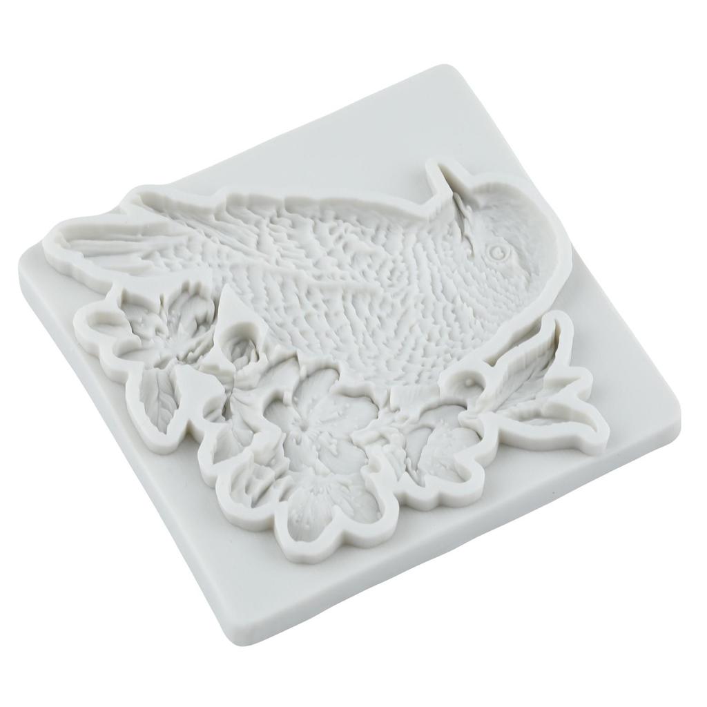 Silikonová forma Pták Květ Větev Formy na Fondán Pták Nástroje na Zdobení Dortů Téma Dort Dezert Zdobená Forma na Čokoládu Cukroví