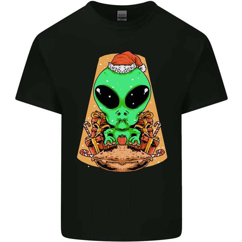 

Christmas Alien UFO Santa Space Fun Shipping Mens Cotton T-Shirt - Men s Summer Cotton Graphic Tee S разноцветный