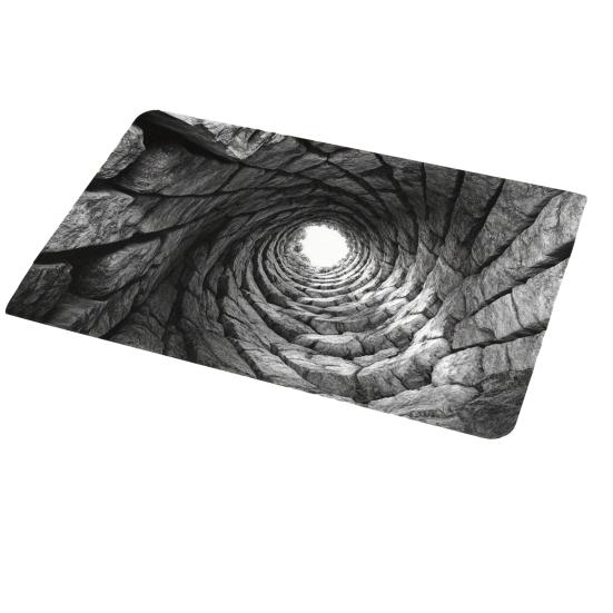 3D Optical Illusion Rug Non-Slip Visual Trap Floor Mat Bottomless Pit Visual Illusion Doormat