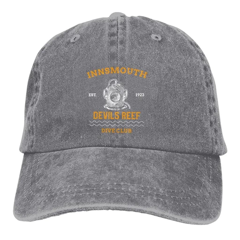 Innsmouth Devil Reef Dive Club Baseballkappe Herren Cowboyhüte Damen Visorschutz Snapback Tauchen Scubatauchen Kappen