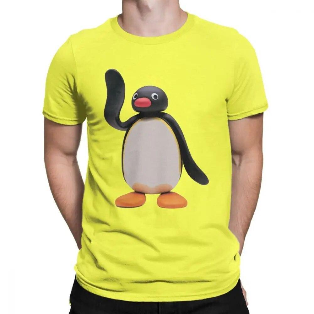 

Новинка Pingu The Penguin Футболка унісекс, бавовняна футболка серії мультфільм мем, діти 80-х, 90-х, ретро, ​​милий великий унісекс 4XL