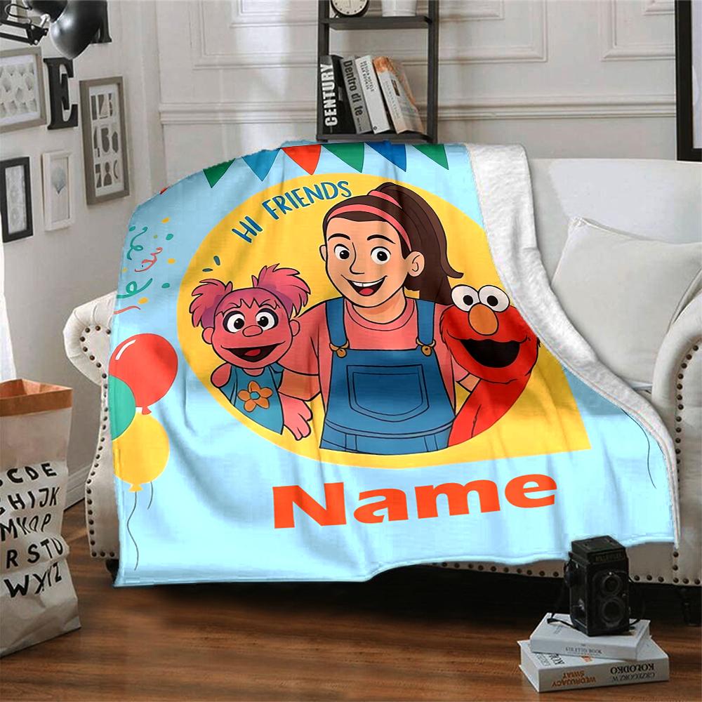 Custom Name Ms. Rachel Theme Printed Blanket - Perfect for Couch, Bed, Travel & Outdoor Use | Machine Washable, Cozy & Durable.