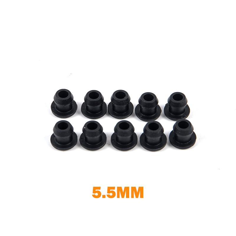 10 Tappi In Gomma Silicone Per Fori A Scatto – Da 2,5 Mm A 14 Mm, Trasparenti