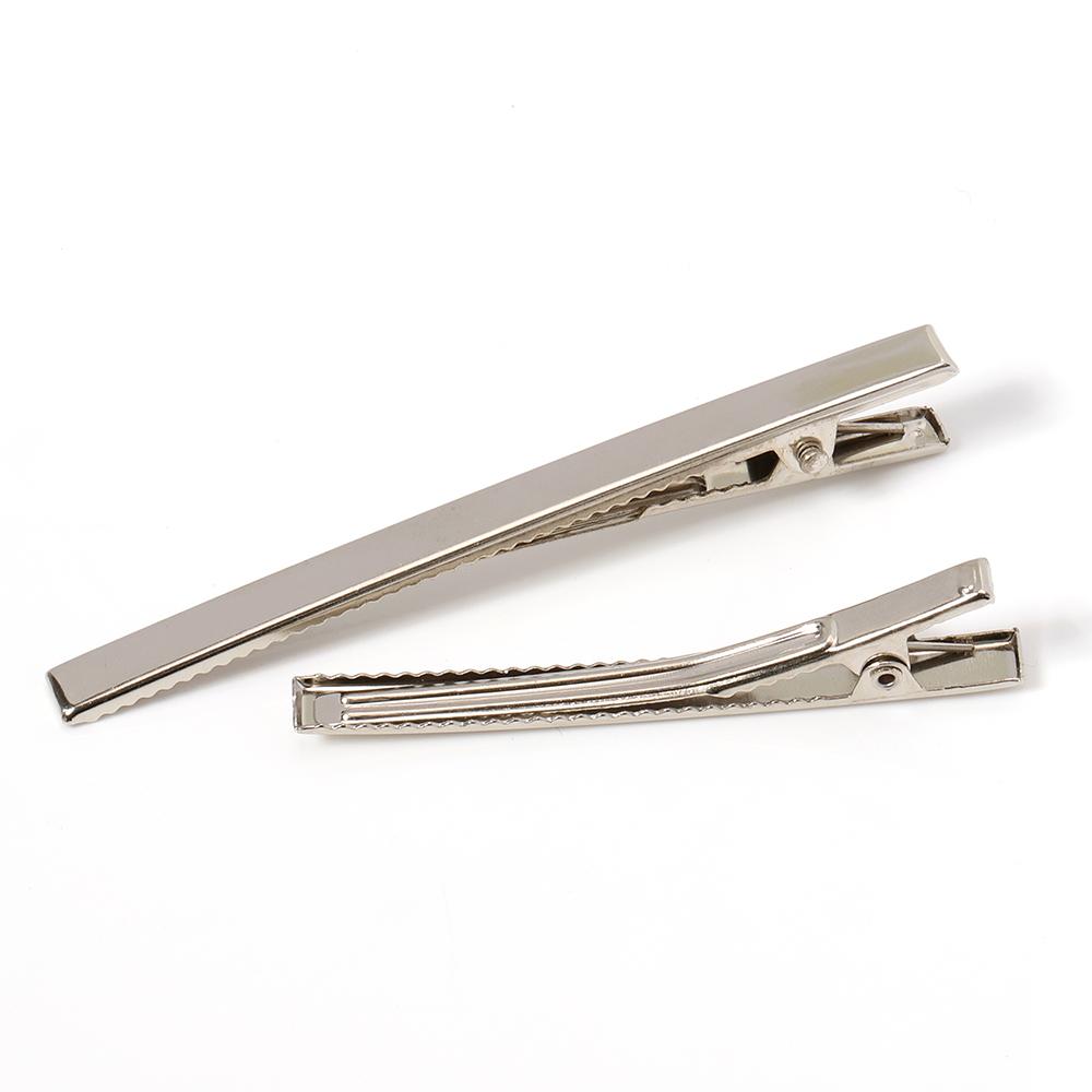 20pcs Black Hairclips Single Prong Alligator Hairpin Blank Setting Hair Clips Black Base Accessories for Jewelry Making DIY