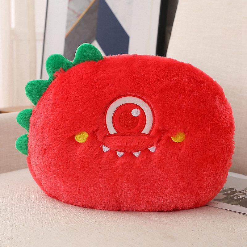 35cm Funny Fluffy Big Eyes Monster Plush Toy Soft Cute Ghost Stuffed Doll Sleeping Pillow Sofa Cushion Children's Birthday Gift