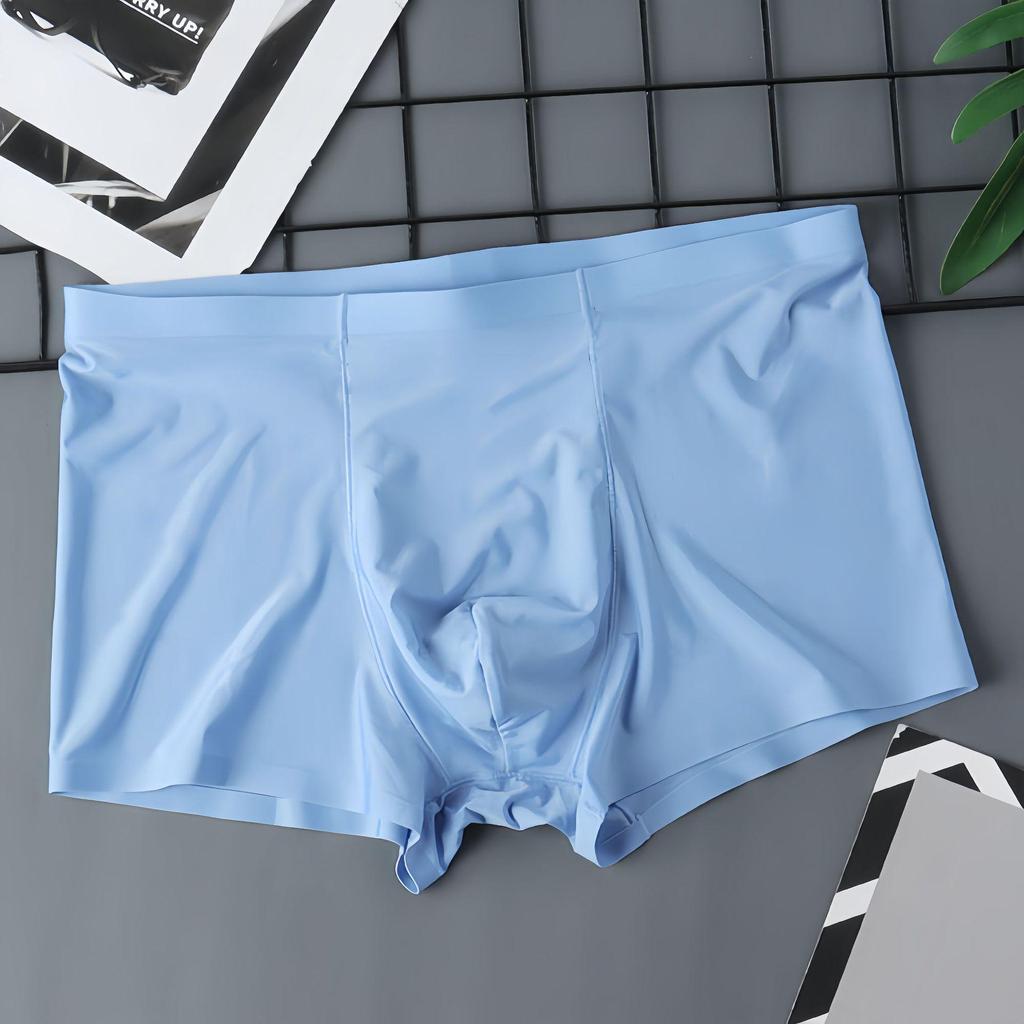 Men's Seamless Ice Silk Boxer Briefs - Summer Youth Collection