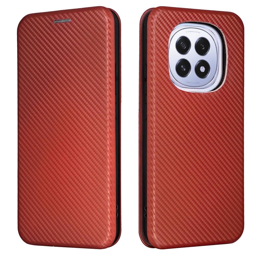 

Для Oppo F29 5G Чохол Текстура вуглецевого волокна Ударостійкий Чохол для телефону з ПУ шкіри Red